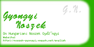gyongyi noszek business card